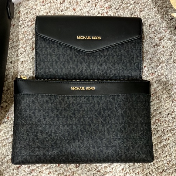 MK Kimberly Large Pebbled Leather and Logo 3-in-1 Tote Bag Set 35H9GKFT9T - Picture 15 of 17